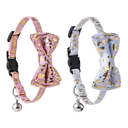 Cat Dot Collar Cute Bow Tie and Bell for Kitty